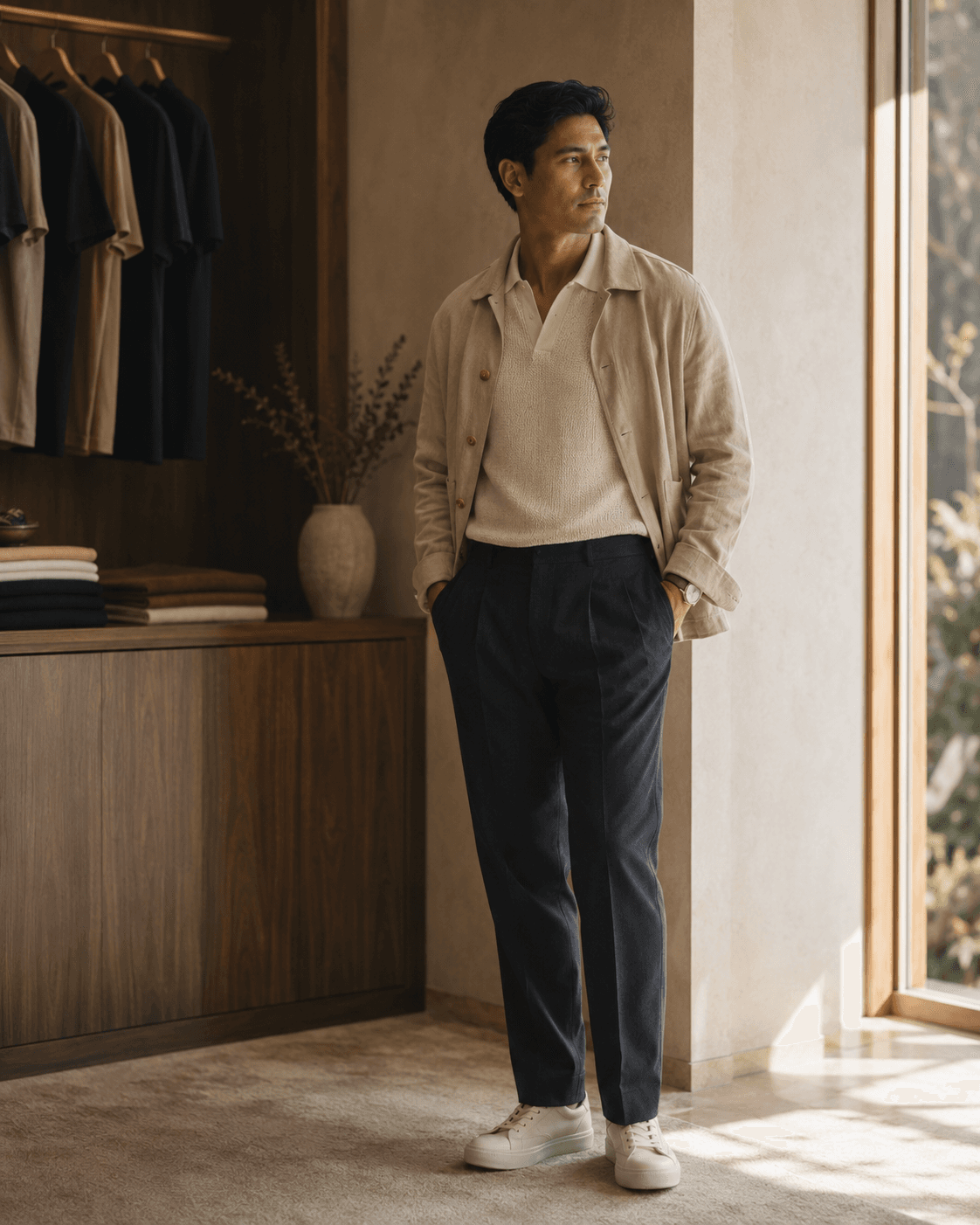 Arctic Daze premium men’s fashion editorial model